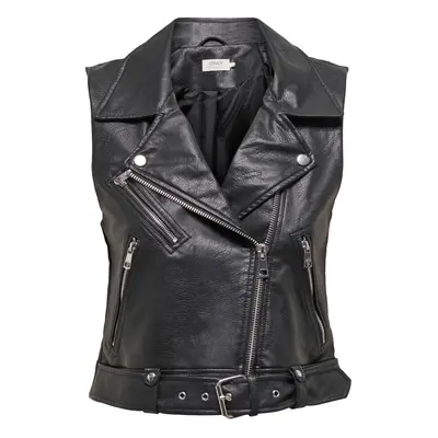 Sleeveless leatherette jacket for women Only Vera