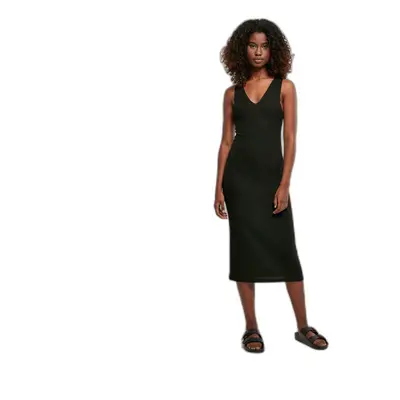 Women's sleeveless ribbed mid-length dress Urban Classics