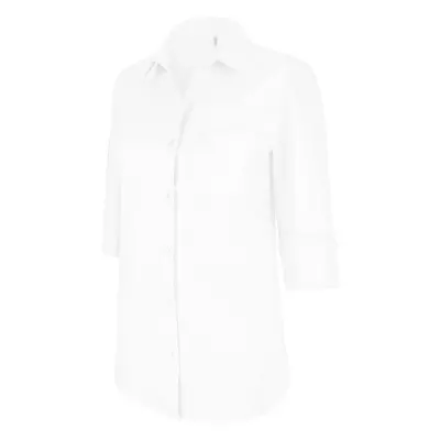 Woman's shirt Kariban Manches 3/4 blanc