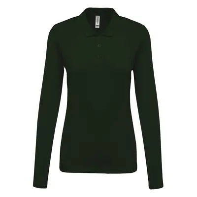 Women's long-sleeve polo Kariban Piqué