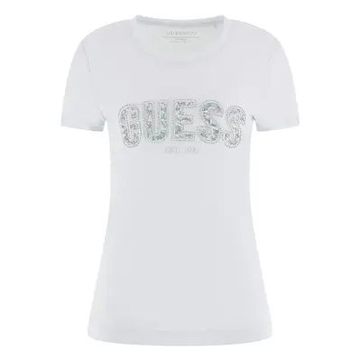 Women’s lace round neck t-shirt Guess