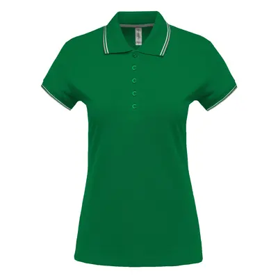 Short-sleeve women's polo Kariban 5 boutons