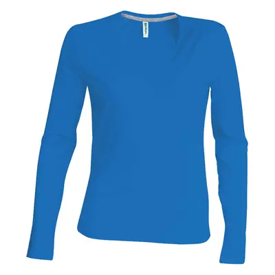 Women's long-sleeved T-shirt Kariban Col V