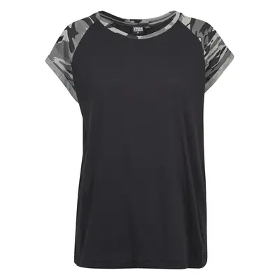 Women's large size T-shirt Urban Classic contrat raglan