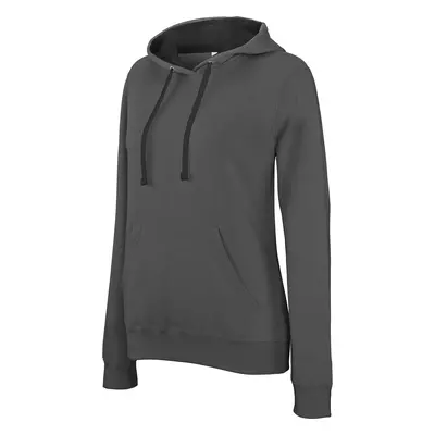 Women's hooded sweatshirt Kariban Contrastée