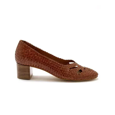 Women's hand-woven leather pumps Pédiconfort