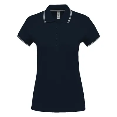 Short-sleeve women's polo Kariban 5 boutons