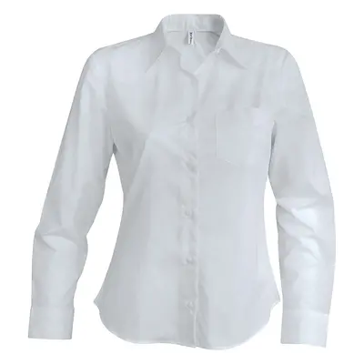 Women's long sleeve shirt blanc Kariban blanc