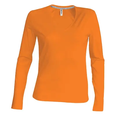 Women's long-sleeved T-shirt Kariban Col V