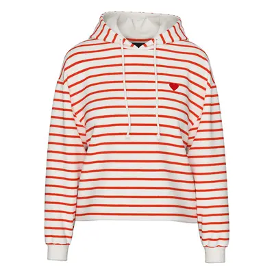 Women's hooded sweatshirt Pieces Chilli Stripes