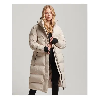 Women's long hooded down jacket Superdry