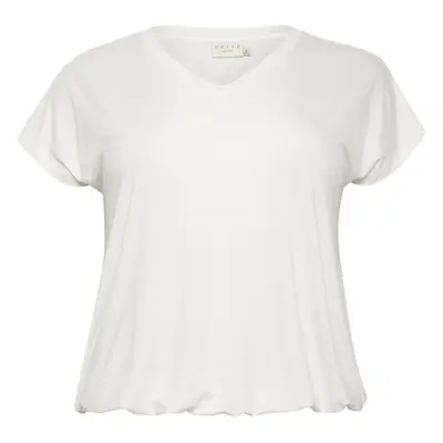 Women's V-neck T-shirt KAFFE Curve Jena