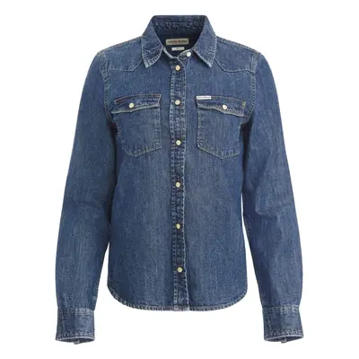 Slim fit long sleeve denim shirt for women Guess