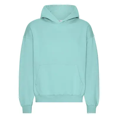 Oversized hooded sweatshirt Colorful Standard Organic Teal Blue