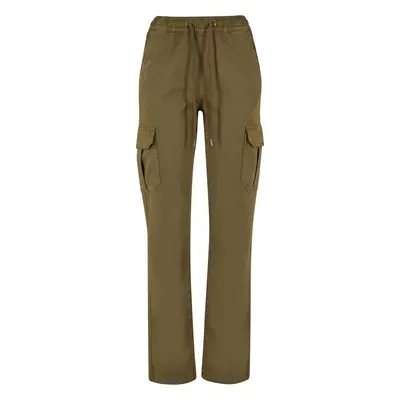 Women's high-waisted cargo Trousers Urban Classics Twill