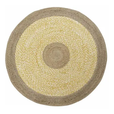 Carpet DKD Home Decor Brown White Yellow (200 x 200 x 1 cm)