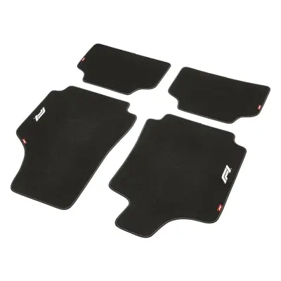 Car Floor Mat Set FORMULA 1 CM580 Black/White 4 uds