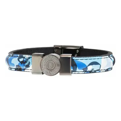 Men's Bracelet Police PJ25556BLU.03-L Leather 21 cm