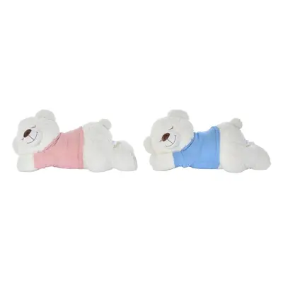 Teddy Bear DKD Home Decor 70 x 30 x 30 cm Blue Pink White Children's (2 Units)