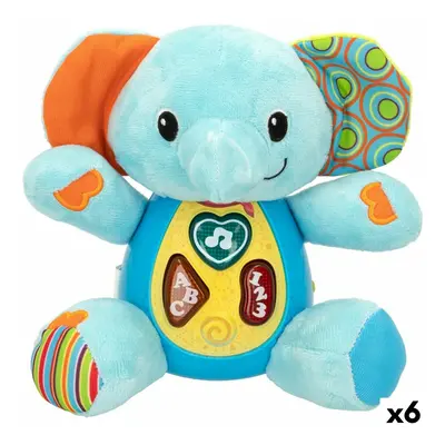 Soft toy with sounds Winfun Elephant 17 x 17,5 x 10 cm (6 Units)