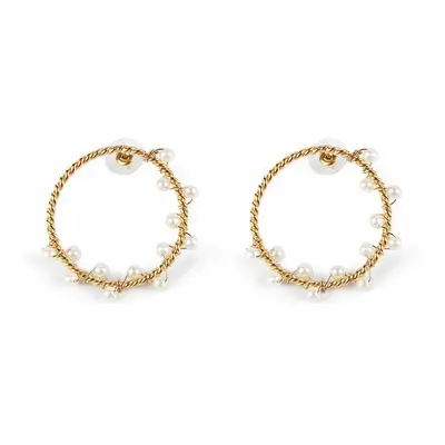 Ladies' Earrings Shabama Shima Brass gold-plated 4 cm