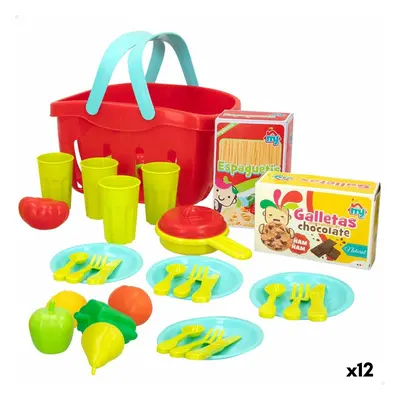 Toy Food Set Colorbaby Kitchenware and utensils 33 Pieces (12 Units)