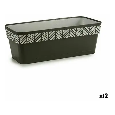 Self-watering planter Stefanplast Orfeo Anthracite Plastic 18 x 17 x 49,5 cm (12 Units)