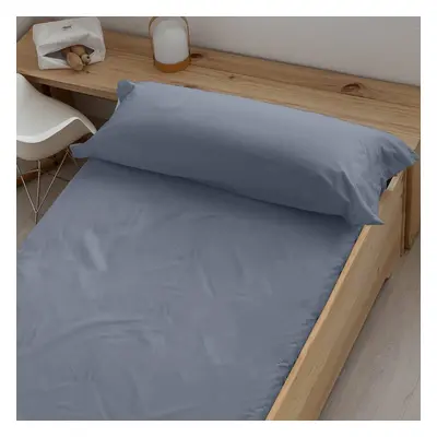 Fitted bottom sheet Decolores Liso Blue Double