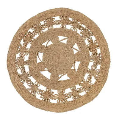 Carpet Natural Jute 120 x 120 cm