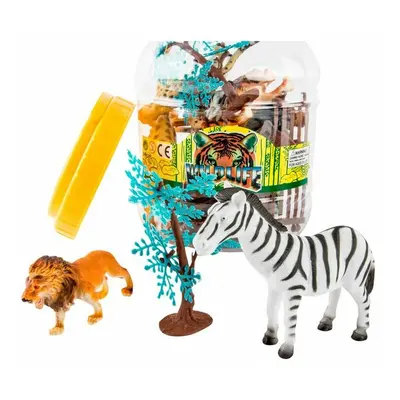 Animal figures DKD Home Decor PVC Aluminium (2 Units)