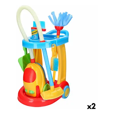 Cleaning Trolley with Accessories PlayGo 30,5 x 67 x 37 cm (2 Units)