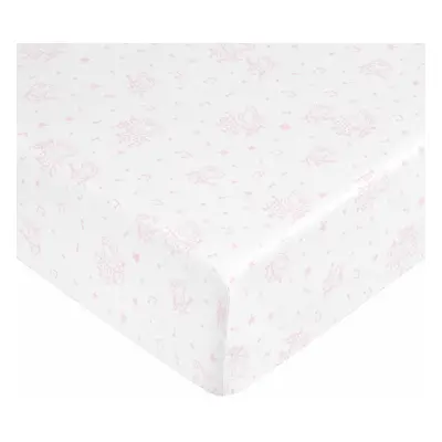 Fitted bottom sheet Peppa Pig White Pink Single