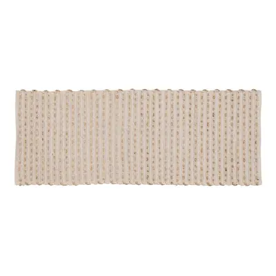 Carpet White Natural 70% cotton 30% jute 170 x 70 cm