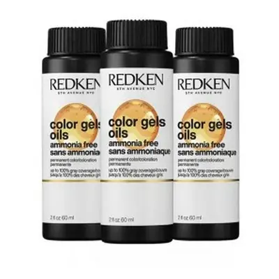 Permanent Dye Redken Color Gel Oils Na 3 x 60 ml Nº 04NA - 4.01 (3 Units)