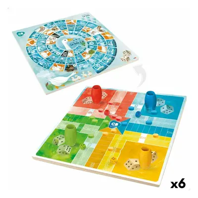 Parchís and Oca Board Colorbaby 25 x 1 x 25 cm (25 Pieces) (6 Units)