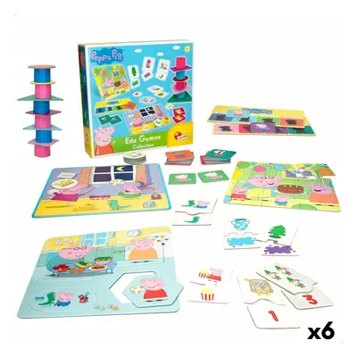 Educational Game Peppa Pig Edu Games Collection 24,5 x 0,2 x 24,5 cm (6 Units) 10-in-1