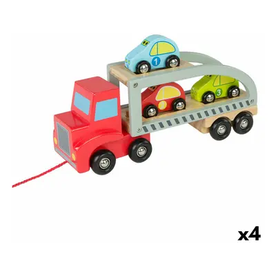 Truck Carrier and Cars Woomax 5 Pieces 4 Units 29,5 x 12 x 8,5 cm