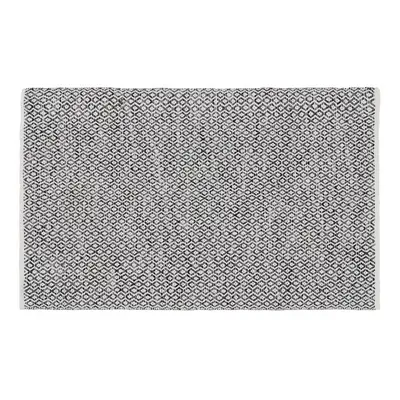 Carpet Grey 70 % cotton 30 % Polyester 120 x 180 cm