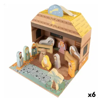 Christmas nativity set Woomax 15 Pieces 24,5 x 20,5 x 24,5 cm (6 Units)