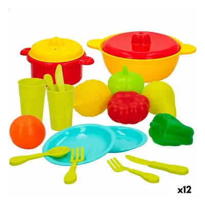 Toy Food Set Colorbaby Kitchenware and utensils 20 Pieces (12 Units)