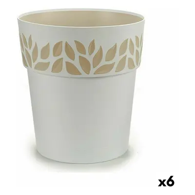 Self-watering flowerpot Stefanplast Cloe White Plastic 29 x 29 x 29 cm (6 Units)