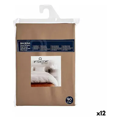 Fitted sheet 90 cm Brown (12 Units)