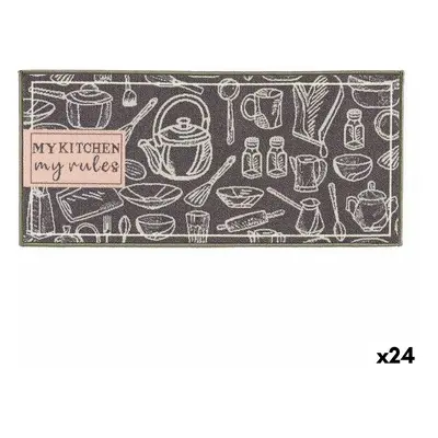 Mouse Mat Kinvara My Kitchen Grey 40 x 90 cm Multi-use (24 Units)