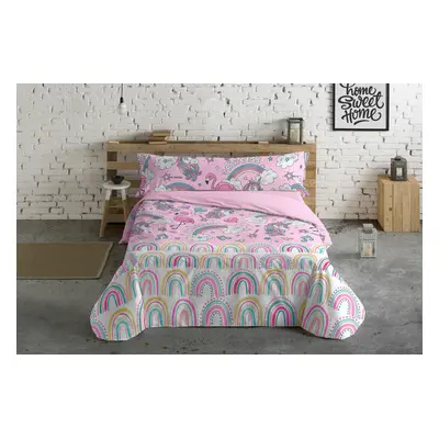 Duvet cover set Pierre Cardin Unicornios Pink Single 3 Pieces