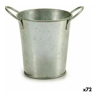 Planter Ibergarden A52000-B Silver Zinc Bucket 16 x 12 x 11 cm (72 Units)