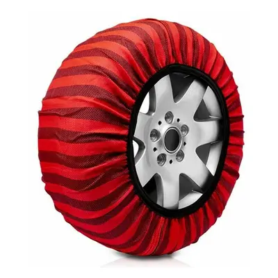 Car Snow Chains Classic Red Textile Size 58