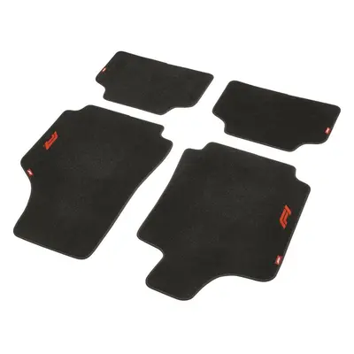 Car Floor Mat Set FORMULA 1 CM570 Black/Red 4 uds