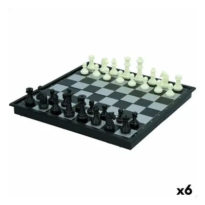 Chess and Checkers Board Colorbaby Plastic (6 Units)