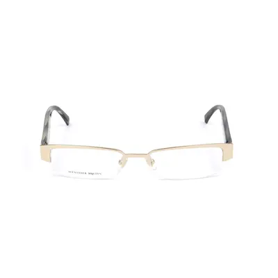 Unisex' Spectacle frame Alexander McQueen AMQ-4159-R2E Golden Ø 51 mm