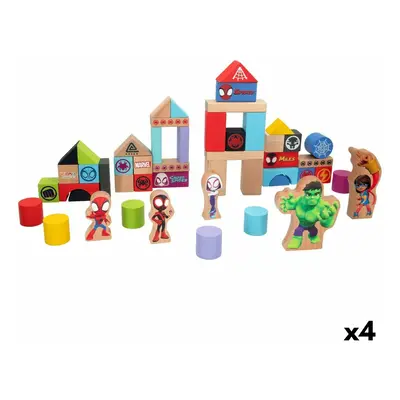 Playset Spidey Amazing Friends 50 Pieces 4 Units 8 x 9,5 x 1,5 cm